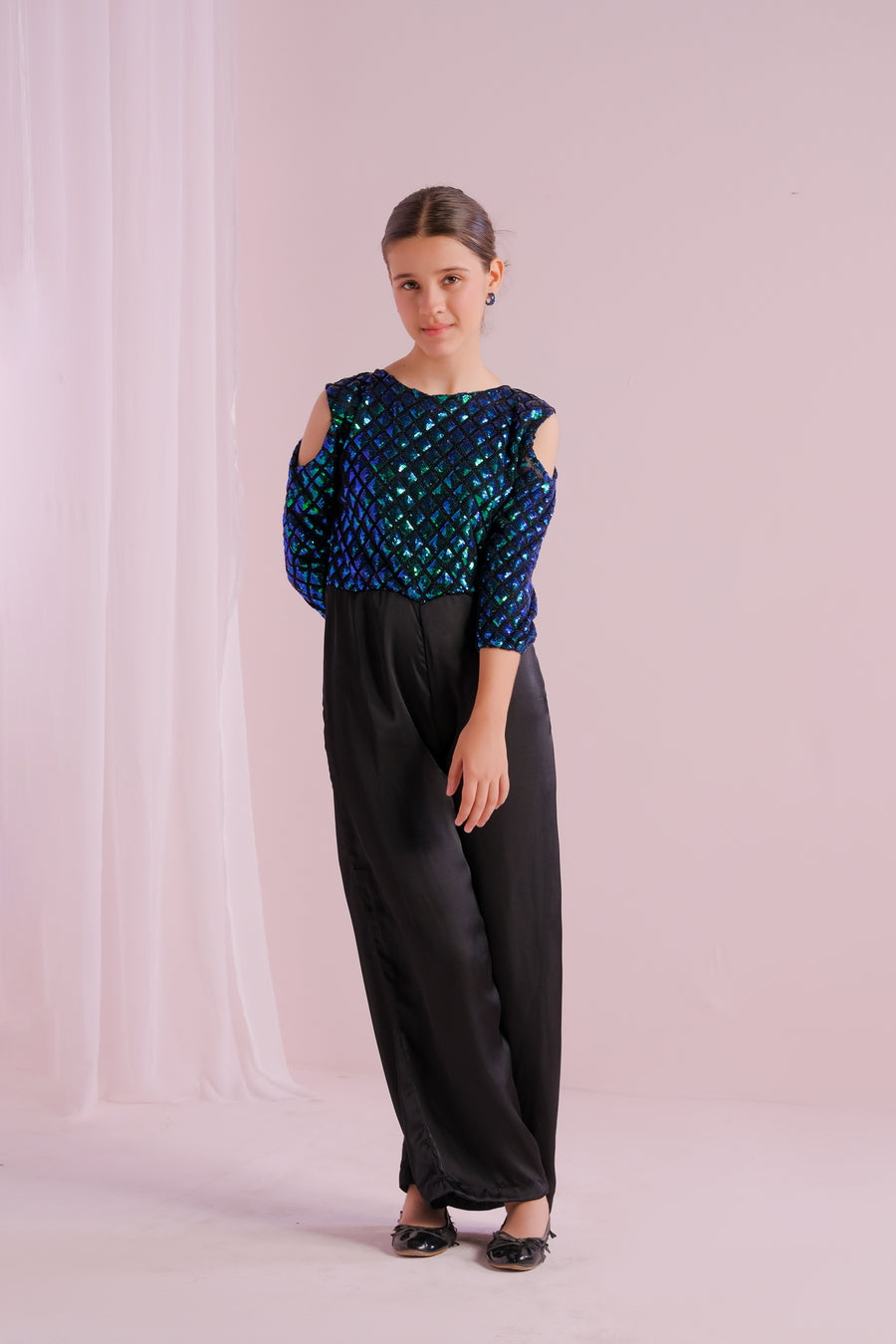 Sprinkles Stitched 1 Piece Formals Jumpsuit Kids Collection'2025-Midnight Gleam Jumpsuit