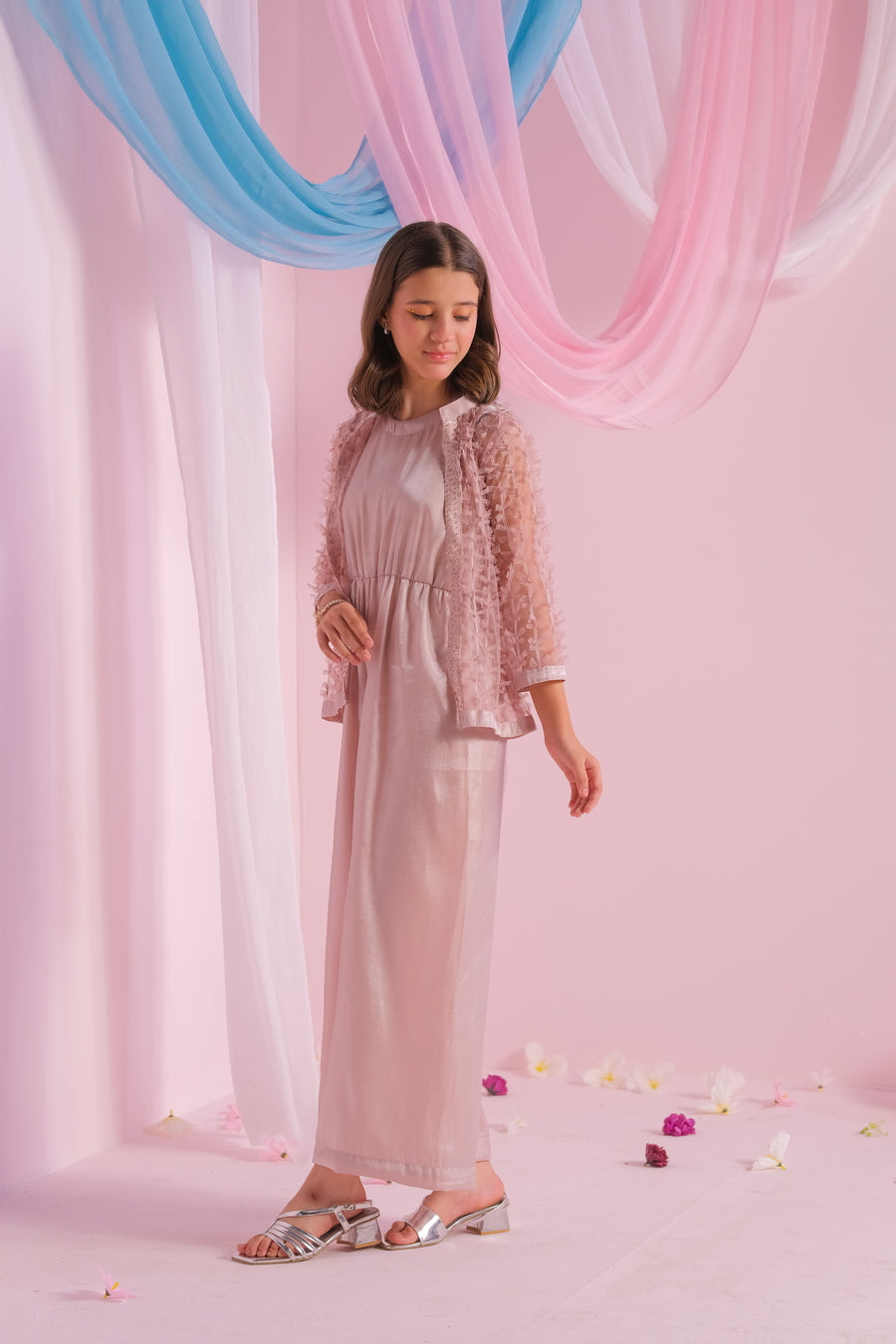 Sprinkles Stitched 2 Piece Formals Jumpsuit Kids Collection'2025-Mauve - 2pc - Jumpsuit & Outerwear