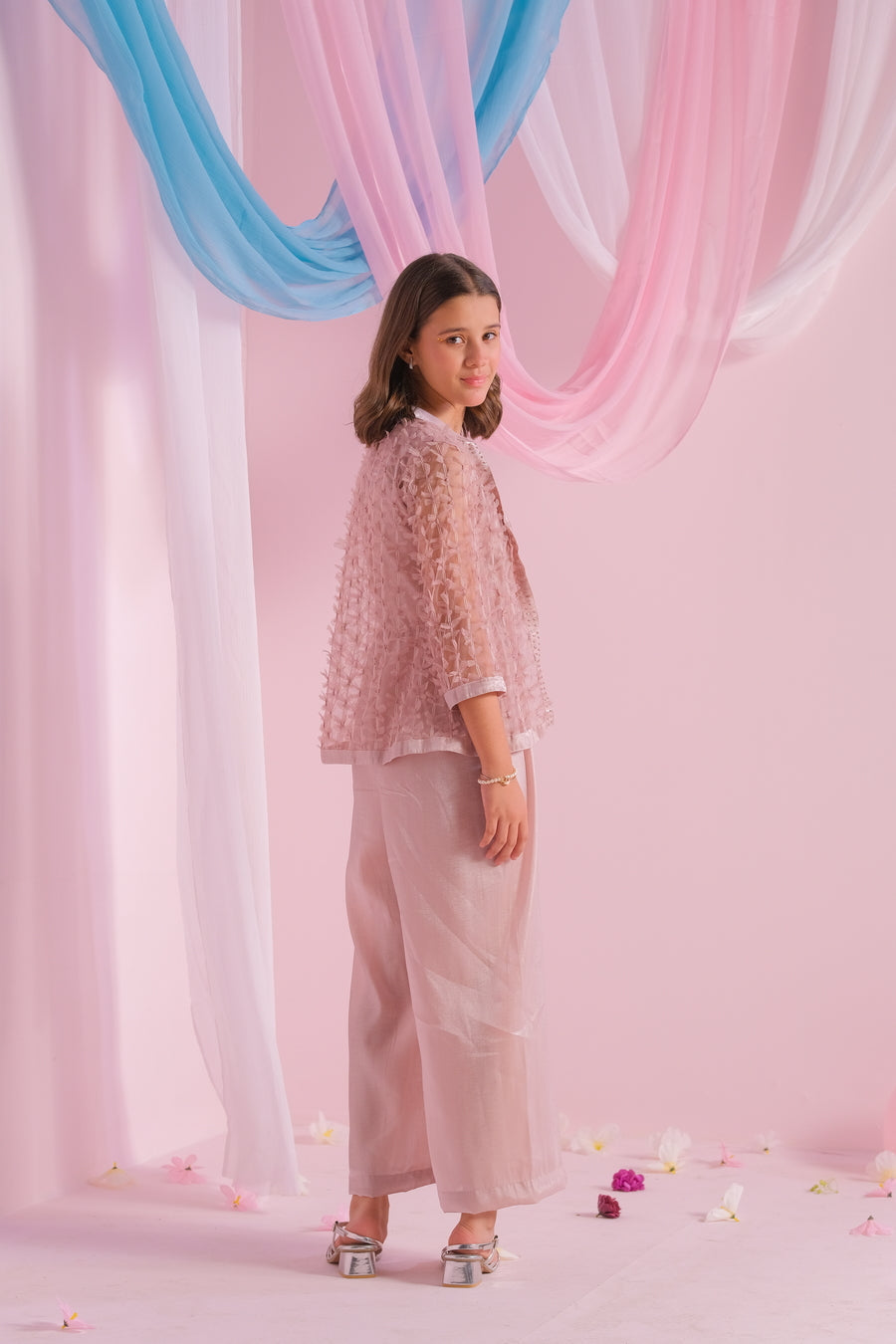 Sprinkles Stitched 2 Piece Formals Jumpsuit Kids Collection'2025-Mauve - 2pc - Jumpsuit & Outerwear