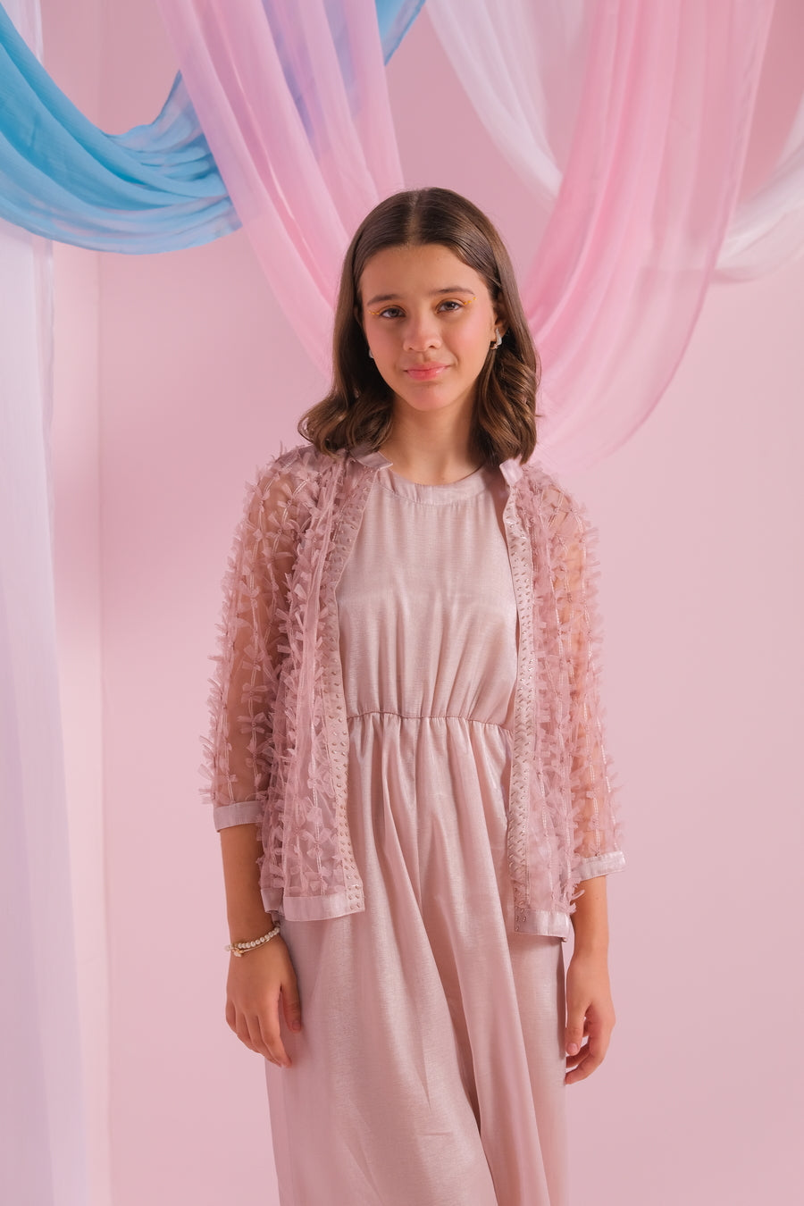 Sprinkles Stitched 2 Piece Formals Jumpsuit Kids Collection'2025-Mauve - 2pc - Jumpsuit & Outerwear