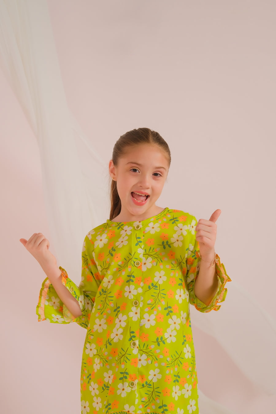 Sprinkles Stitched 2 Piece Summer Co Ord Sets Kids Collection'2025-Lemon Lit - Co-ord Set