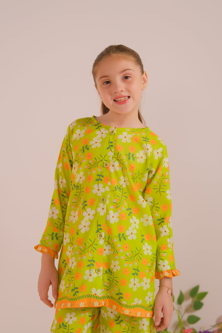 Sprinkles Stitched 2 Piece Summer Co Ord Sets Kids Collection'2025-Lemon Lit - Co-ord Set