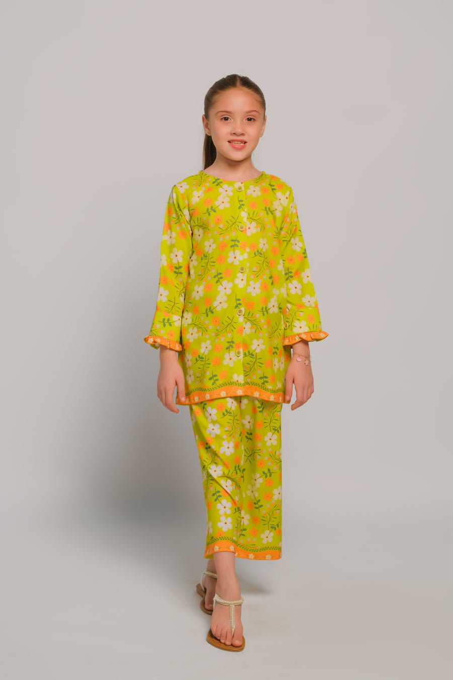 Sprinkles Stitched 2 Piece Summer Co Ord Sets Kids Collection'2025-Lemon Lit - Co-ord Set