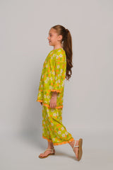 Sprinkles Stitched 2 Piece Summer Co Ord Sets Kids Collection'2025-Lemon Lit - Co-ord Set