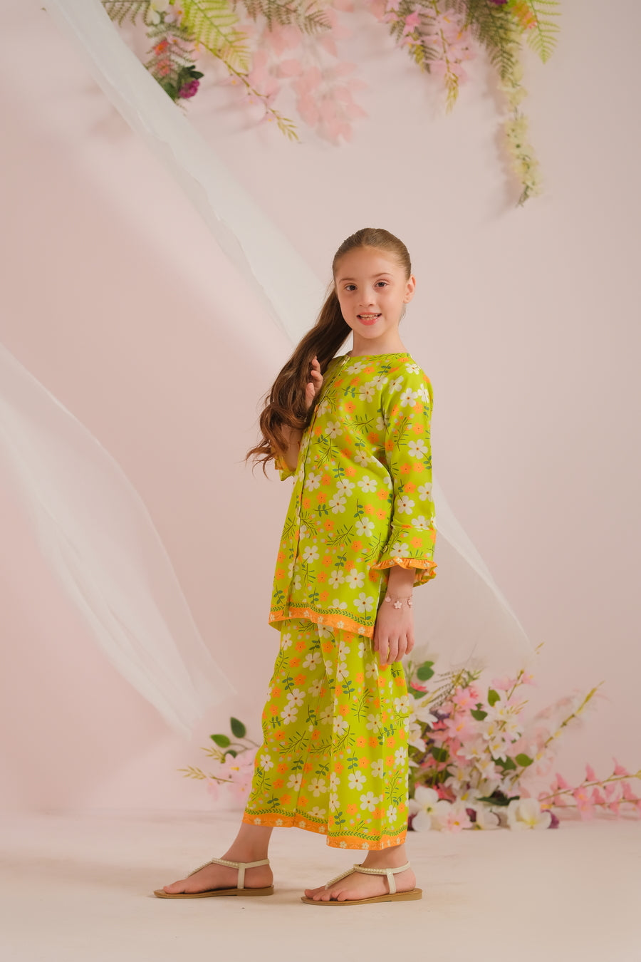 Sprinkles Stitched 2 Piece Summer Co Ord Sets Kids Collection'2025-Lemon Lit - Co-ord Set