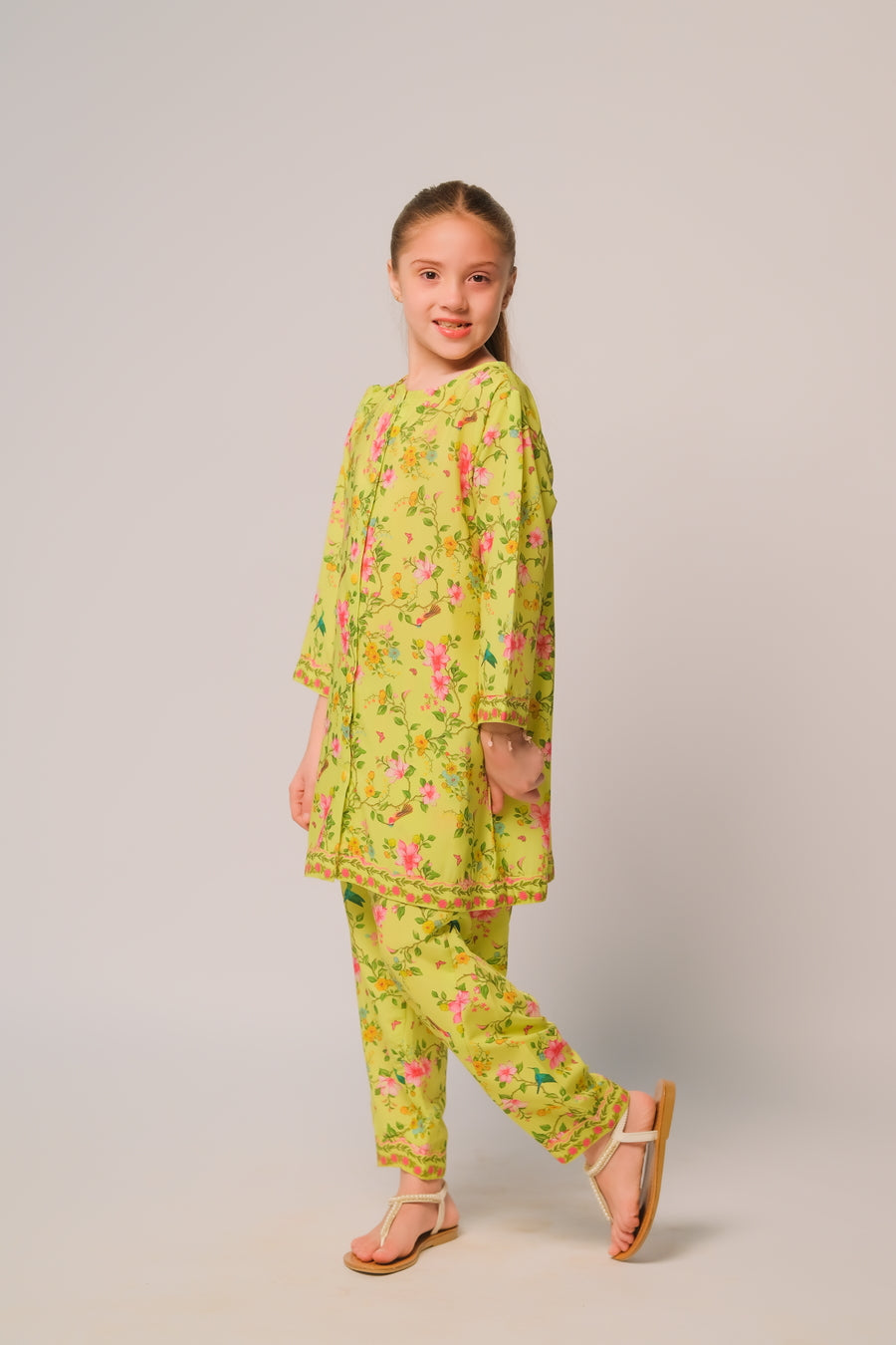 Sprinkles Stitched 2 Piece Summer Co Ord Sets Kids Collection'2025-Sunshine Garden - Co-ord Set