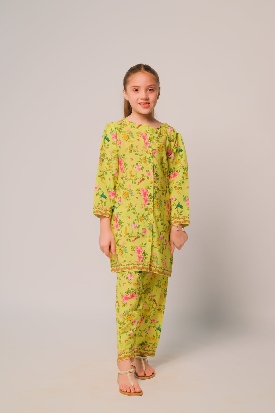 Sprinkles Stitched 2 Piece Summer Co Ord Sets Kids Collection'2025-Sunshine Garden - Co-ord Set