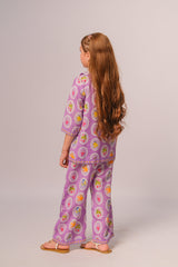 Sprinkles Stitched 2 Piece Summer Co Ord Sets Kids Collection'2025-Bloom Berry - Co-ord Set