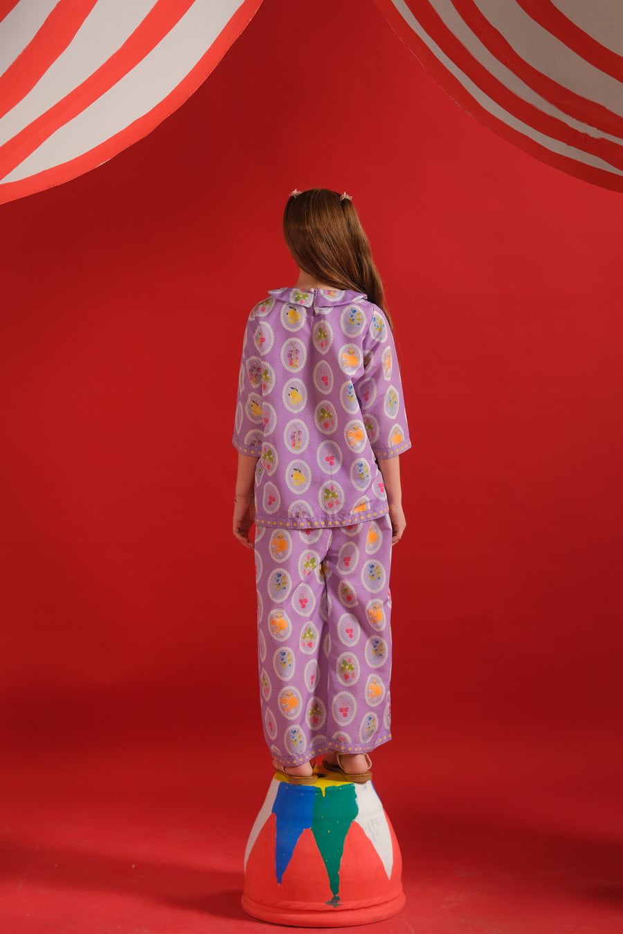 Sprinkles Stitched 2 Piece Summer Co Ord Sets Kids Collection'2025-Bloom Berry - Co-ord Set