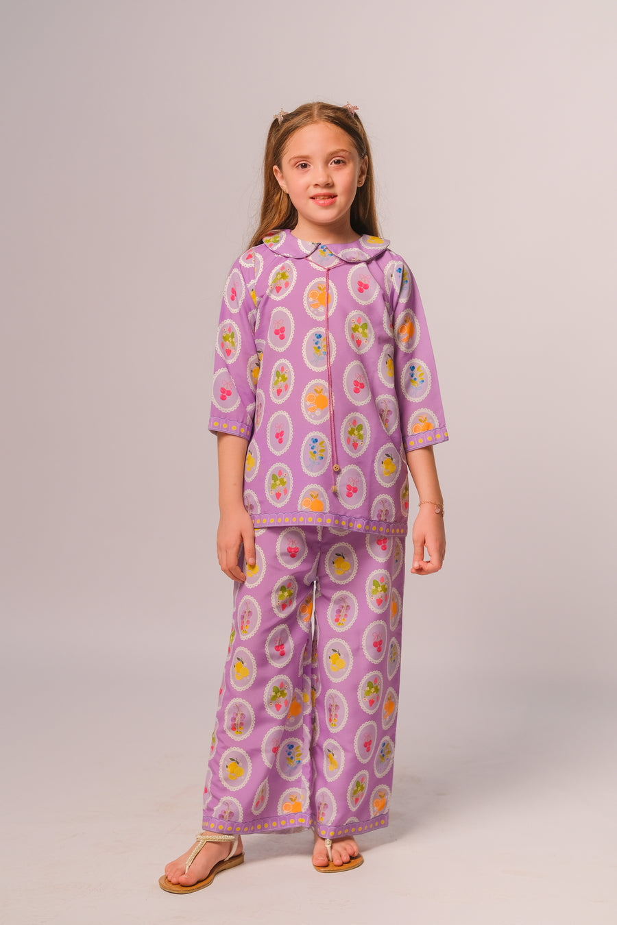 Sprinkles Stitched 2 Piece Summer Co Ord Sets Kids Collection'2025-Bloom Berry - Co-ord Set