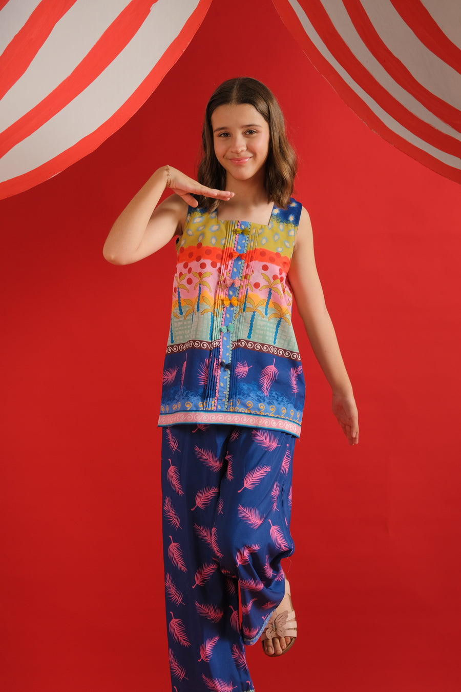 Sprinkles Stitched 2 Piece Summer Co Ord Sets Kids Collection'2025-Tropical Breeze - Co-ord Set
