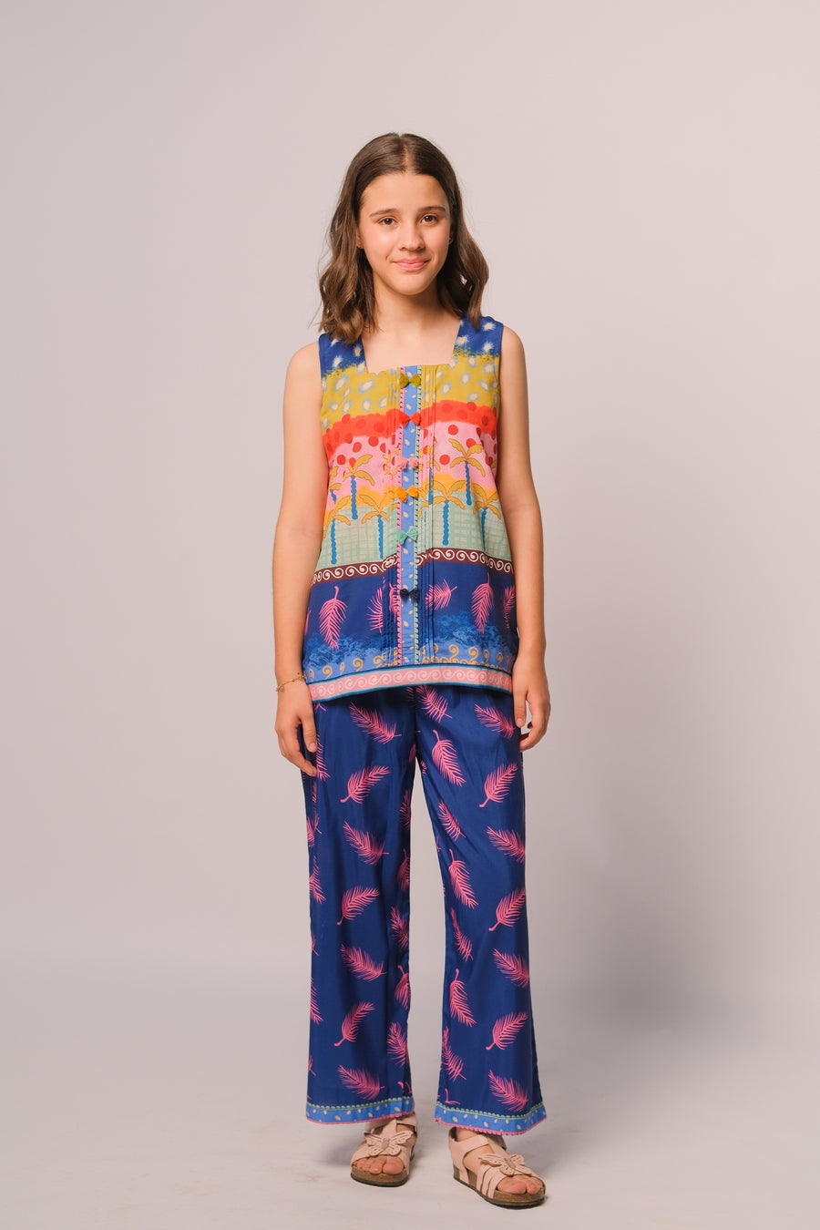 Sprinkles Stitched 2 Piece Summer Co Ord Sets Kids Collection'2025-Tropical Breeze - Co-ord Set