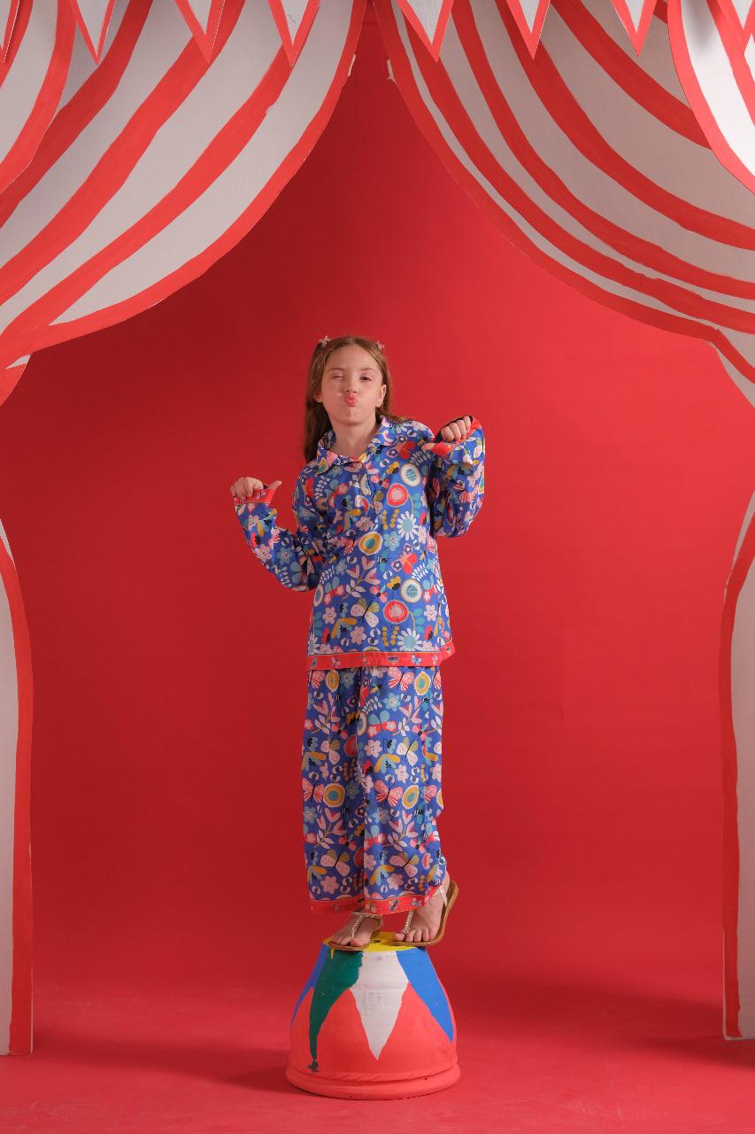 Sprinkles Stitched 2 Piece Summer Co Ord Sets Kids Collection'2025-Butterfly - Co-ord Set