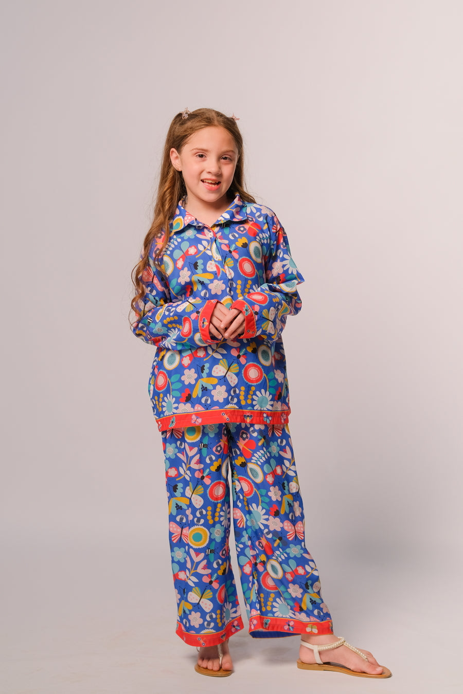 Sprinkles Stitched 2 Piece Summer Co Ord Sets Kids Collection'2025-Butterfly - Co-ord Set