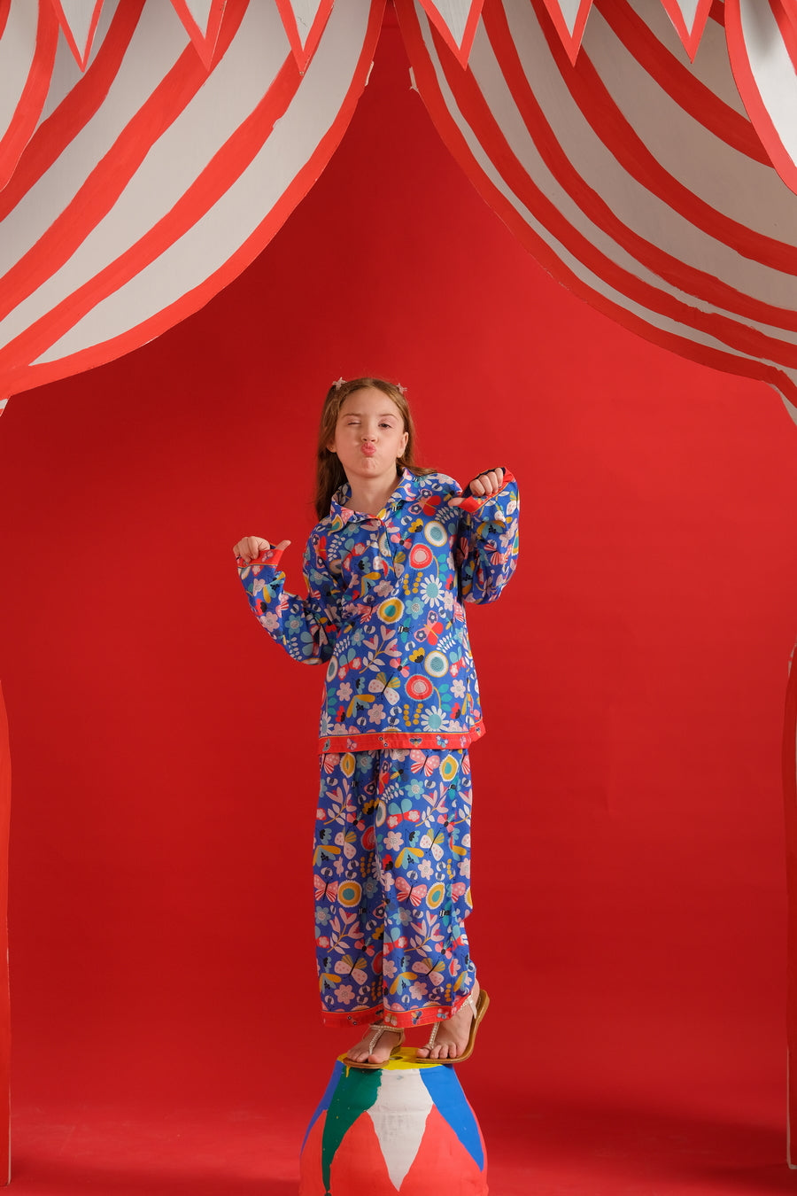 Sprinkles Stitched 2 Piece Summer Co Ord Sets Kids Collection'2025-Butterfly - Co-ord Set
