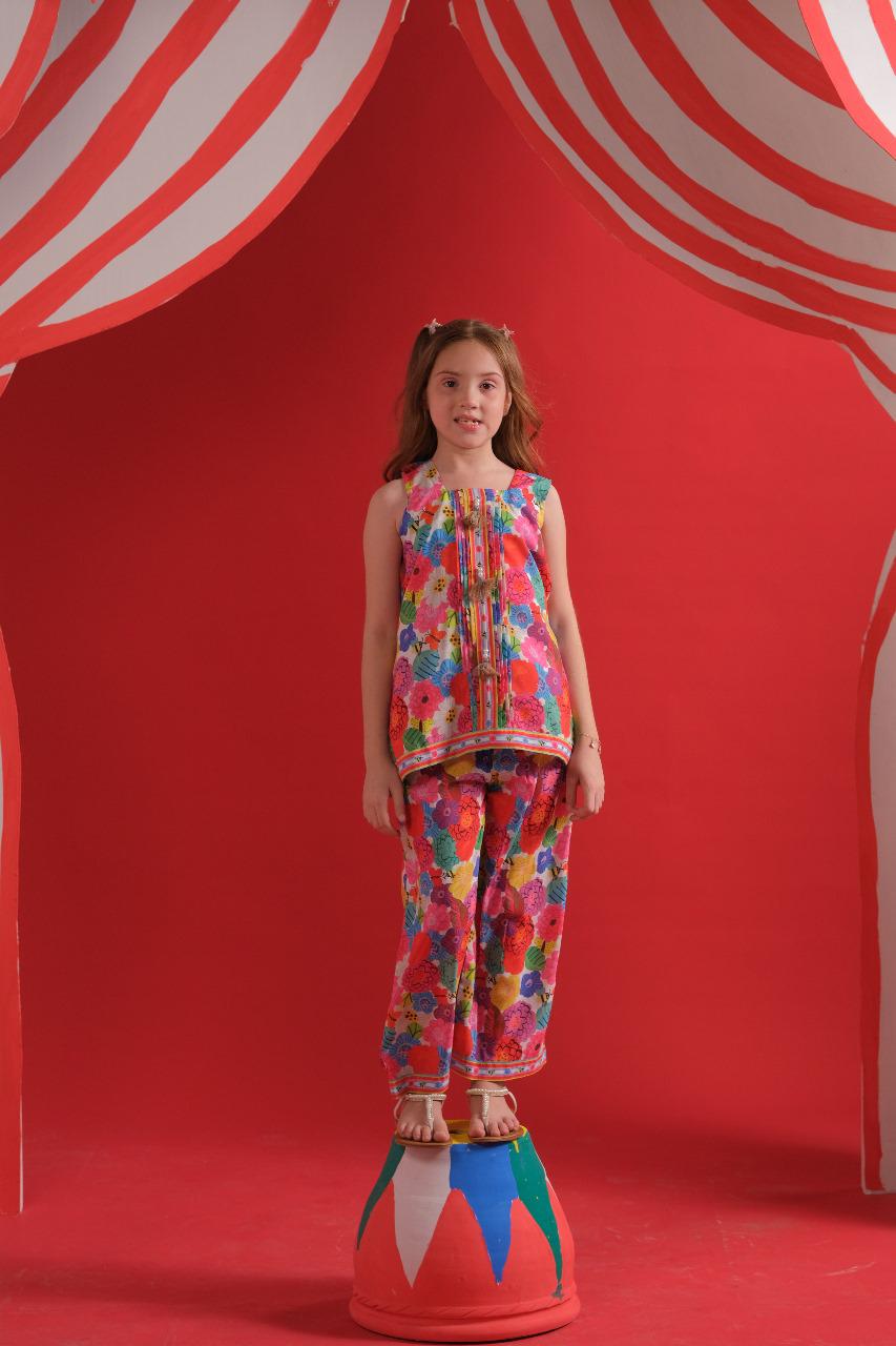 Sprinkles Stitched 2 Piece Summer Co Ord Sets Kids Collection'2025-Vivid - Co-ord Set