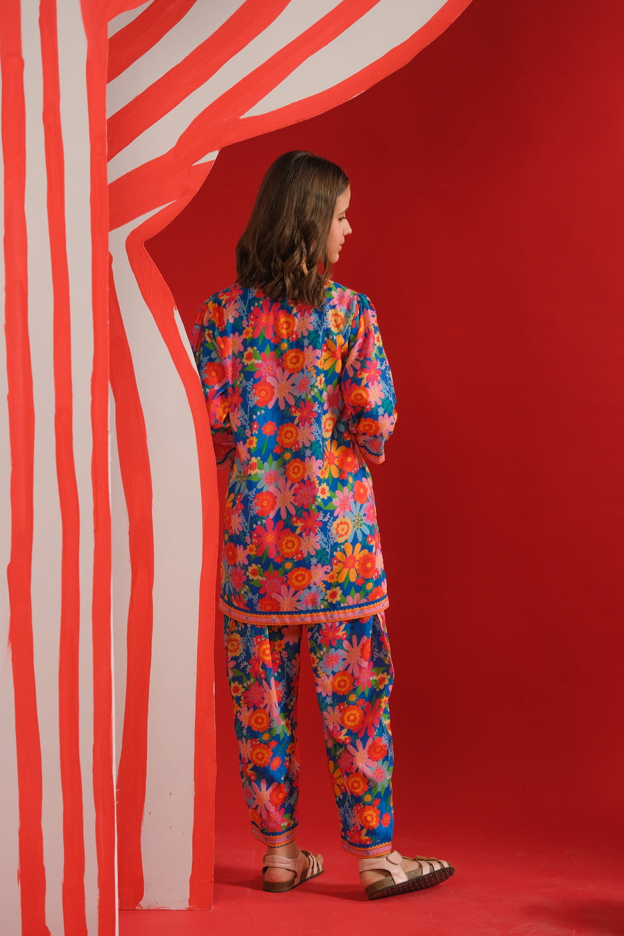Sprinkles Stitched 2 Piece Summer Co Ord Sets Kids Collection'2025-Flora - Co-ord Set