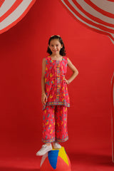 Sprinkles Stitched 2 Piece Summer Co Ord Sets Kids Collection'2025-Color Burst - Co-ord Set