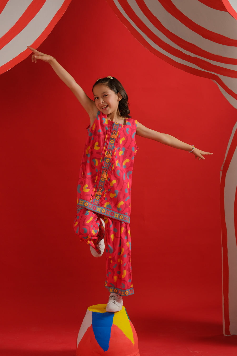 Sprinkles Stitched 2 Piece Summer Co Ord Sets Kids Collection'2025-Color Burst - Co-ord Set