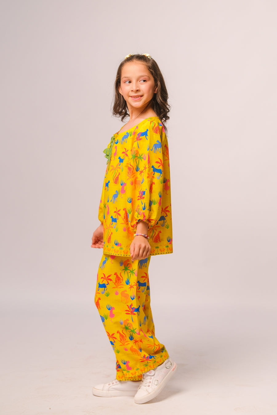 Sprinkles Stitched 2 Piece Summer Co Ord Sets Kids Collection'2025-Yellow Dreams - Co-ord Set