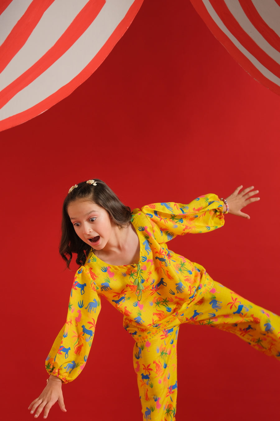 Sprinkles Stitched 2 Piece Summer Co Ord Sets Kids Collection'2025-Yellow Dreams - Co-ord Set