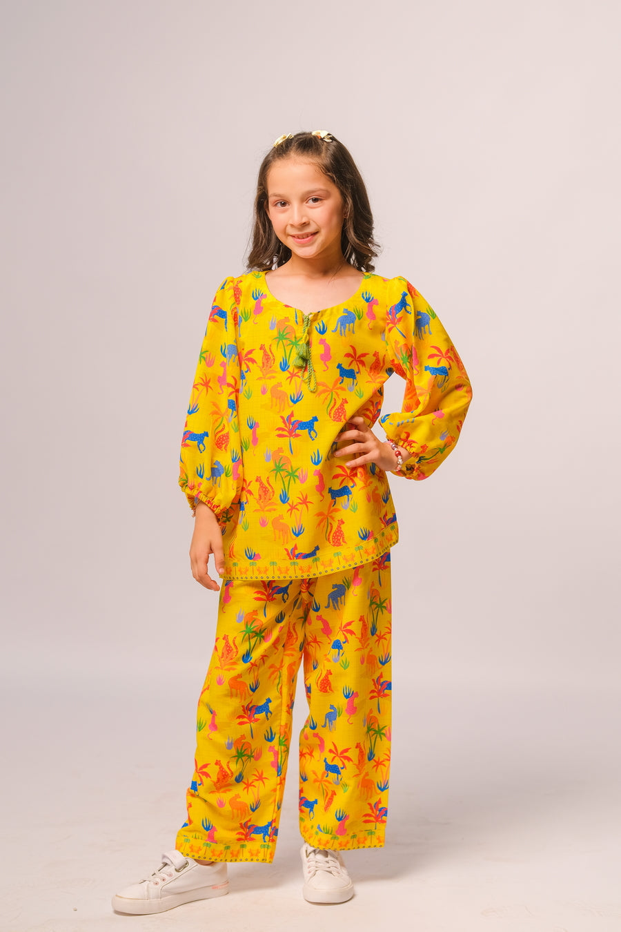 Sprinkles Stitched 2 Piece Summer Co Ord Sets Kids Collection'2025-Yellow Dreams - Co-ord Set