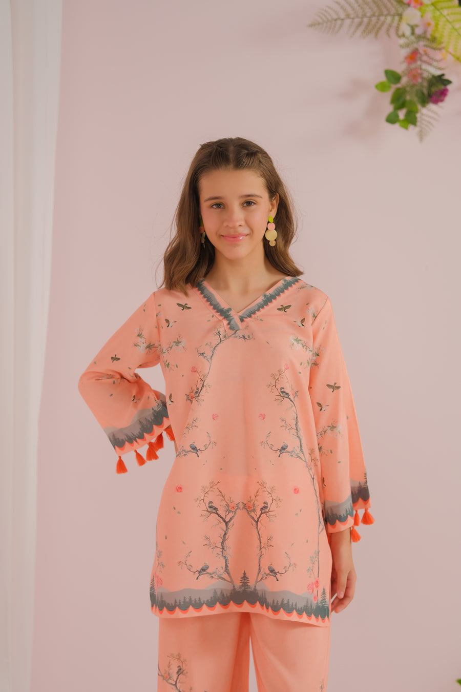 Sprinkles Stitched 2 Piece Summer Co Ord Sets Kids Collection'2025-Floral Fantasy - 2pcs