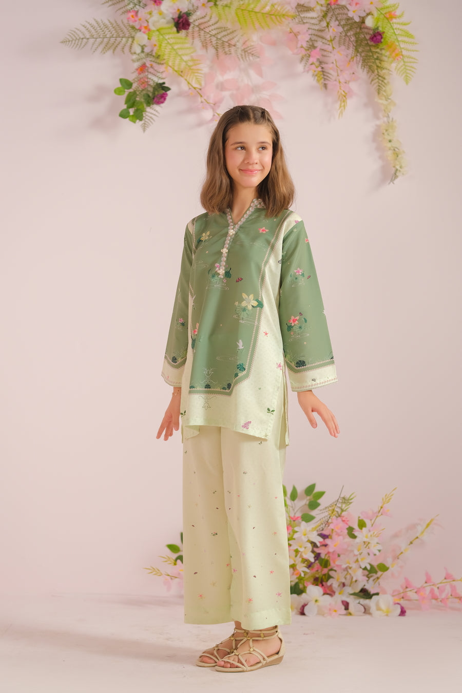 Sprinkles Stitched 2 Piece Summer Co Ord Sets Kids Collection'2025-Elegant Essence -2pcs