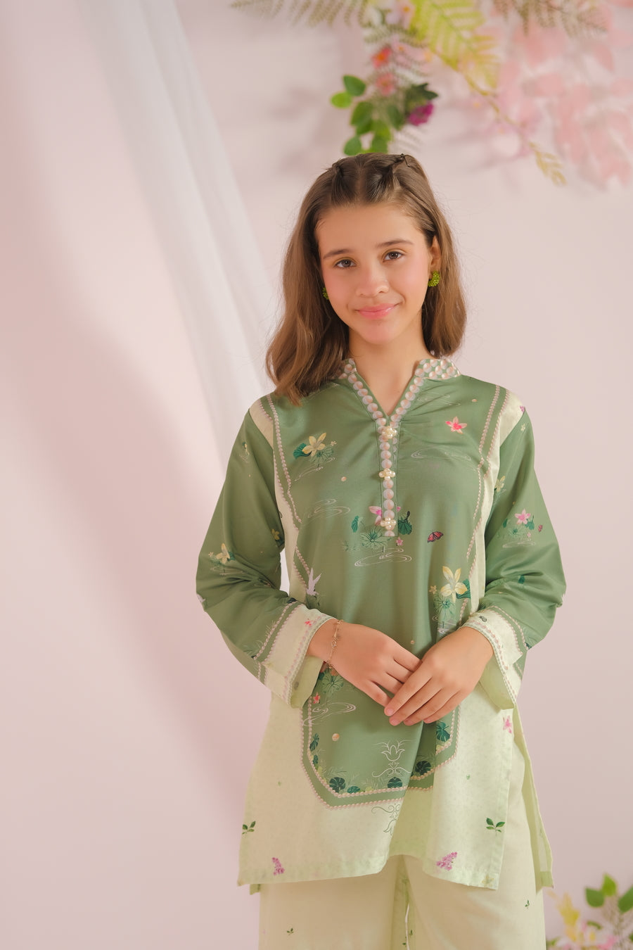 Sprinkles Stitched 2 Piece Summer Co Ord Sets Kids Collection'2025-Elegant Essence -2pcs