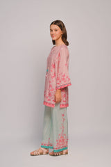 Sprinkles Stitched 2 Piece Summer Co Ord Sets Kids Collection'2025-Pink Petals- 2pcs