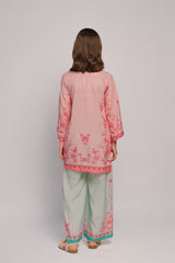 Sprinkles Stitched 2 Piece Summer Co Ord Sets Kids Collection'2025-Pink Petals- 2pcs