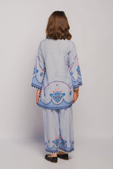 Sprinkles Stitched 2 Piece Summer Co Ord Sets Kids Collection'2025-Royal Radiance - 2pcs