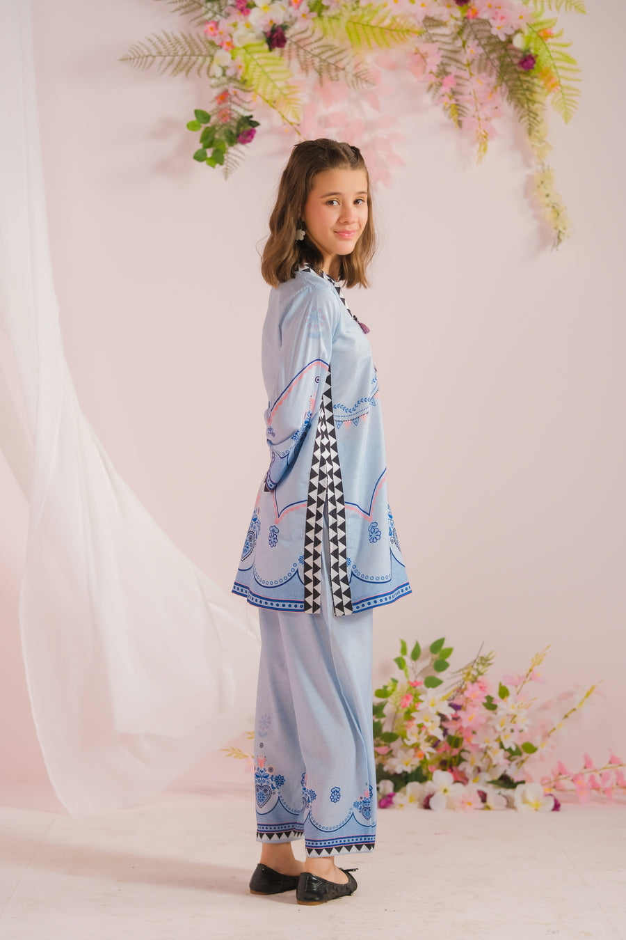 Sprinkles Stitched 2 Piece Summer Co Ord Sets Kids Collection'2025-Royal Radiance - 2pcs