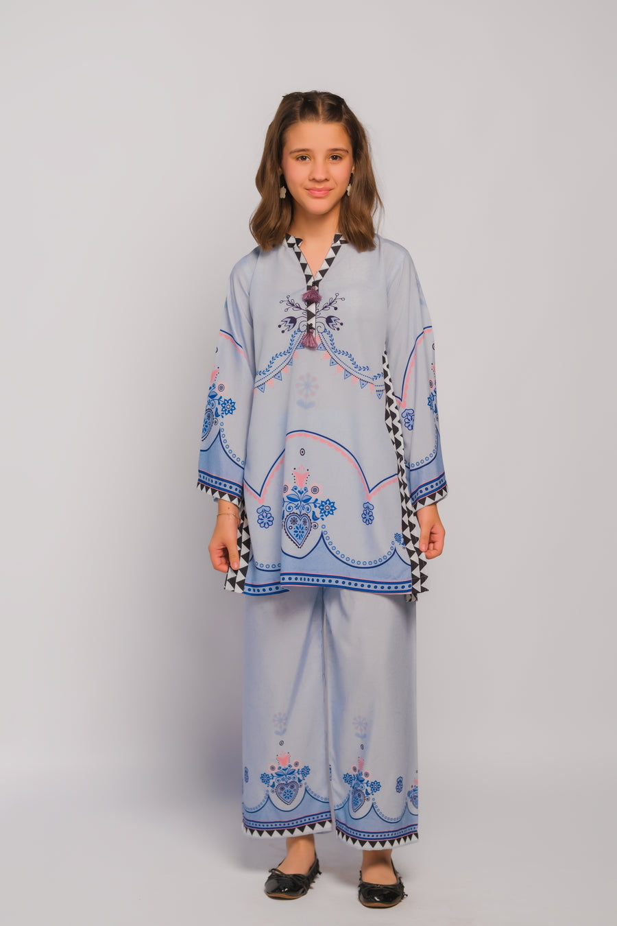 Sprinkles Stitched 2 Piece Summer Co Ord Sets Kids Collection'2025-Royal Radiance - 2pcs
