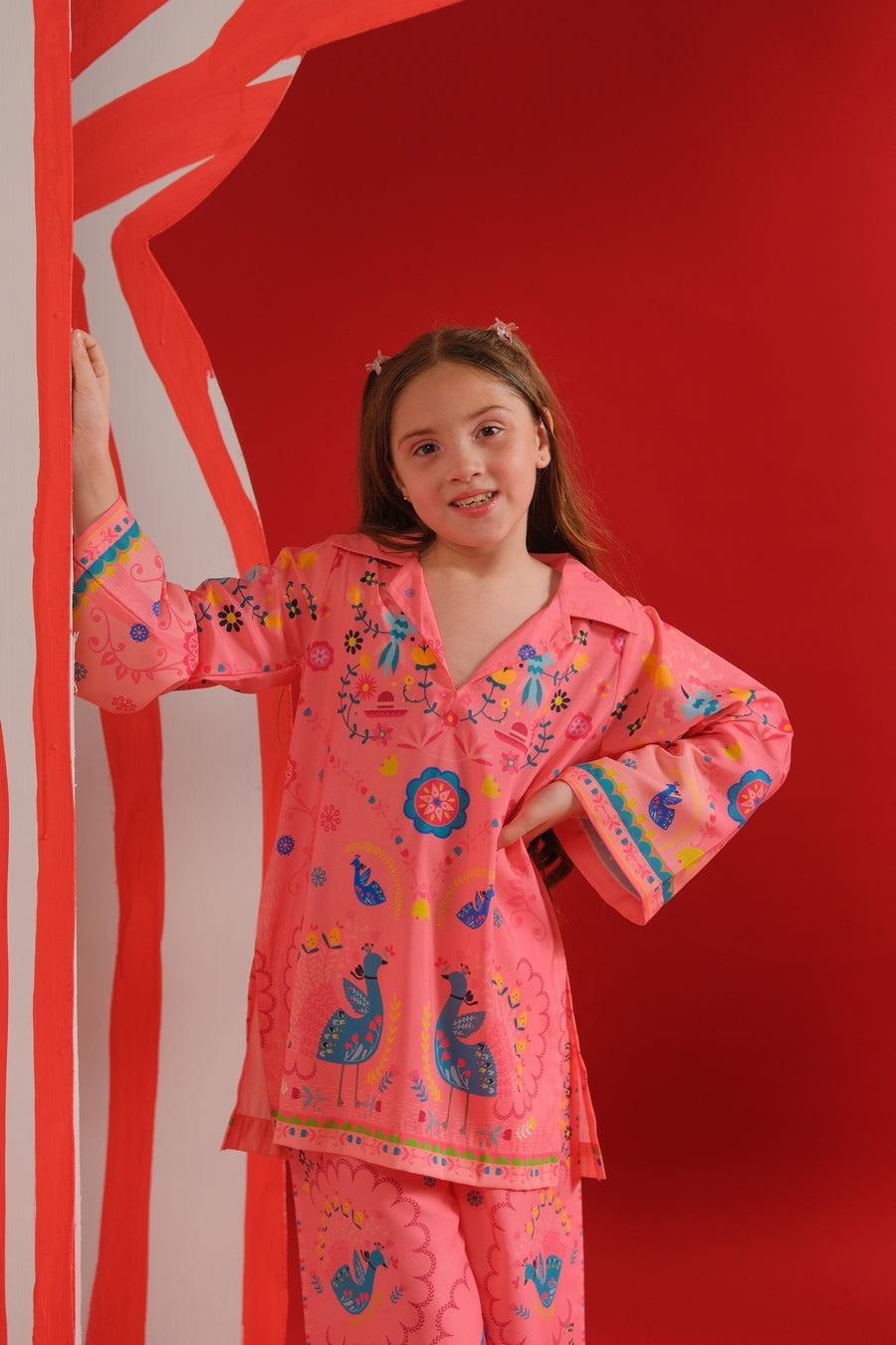 Sprinkles Stitched 2 Piece Summer Co Ord Sets Kids Collection'2025-Happy Hues - 2pcs