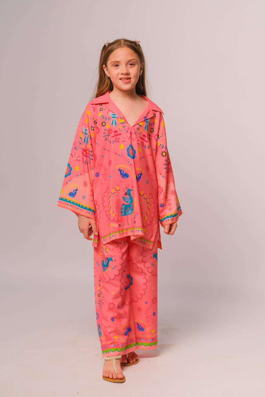 Sprinkles Stitched 2 Piece Summer Co Ord Sets Kids Collection'2025-Happy Hues - 2pcs