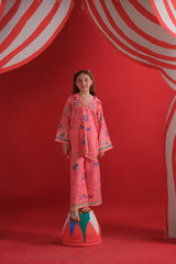 Sprinkles Stitched 2 Piece Summer Co Ord Sets Kids Collection'2025-Happy Hues - 2pcs