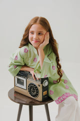 Sprinkles Stitched 1 Piece Summer Shirts Kids Collection'2025-Vintage Boho Glow - 1pc - Embroidered