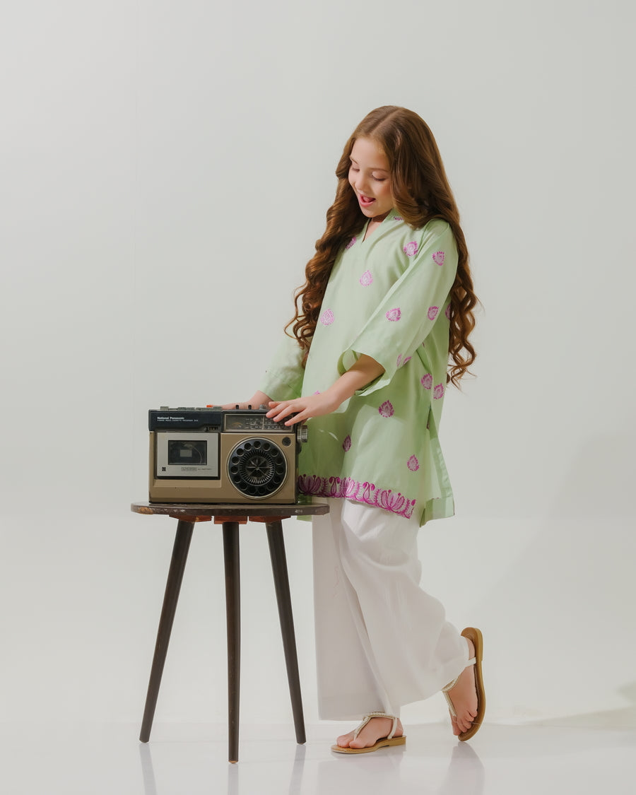 Sprinkles Stitched 1 Piece Summer Shirts Kids Collection'2025-Vintage Boho Glow - 1pc - Embroidered