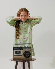 Sprinkles Stitched 1 Piece Summer Shirts Kids Collection'2025-Vintage Boho Glow - 1pc - Embroidered