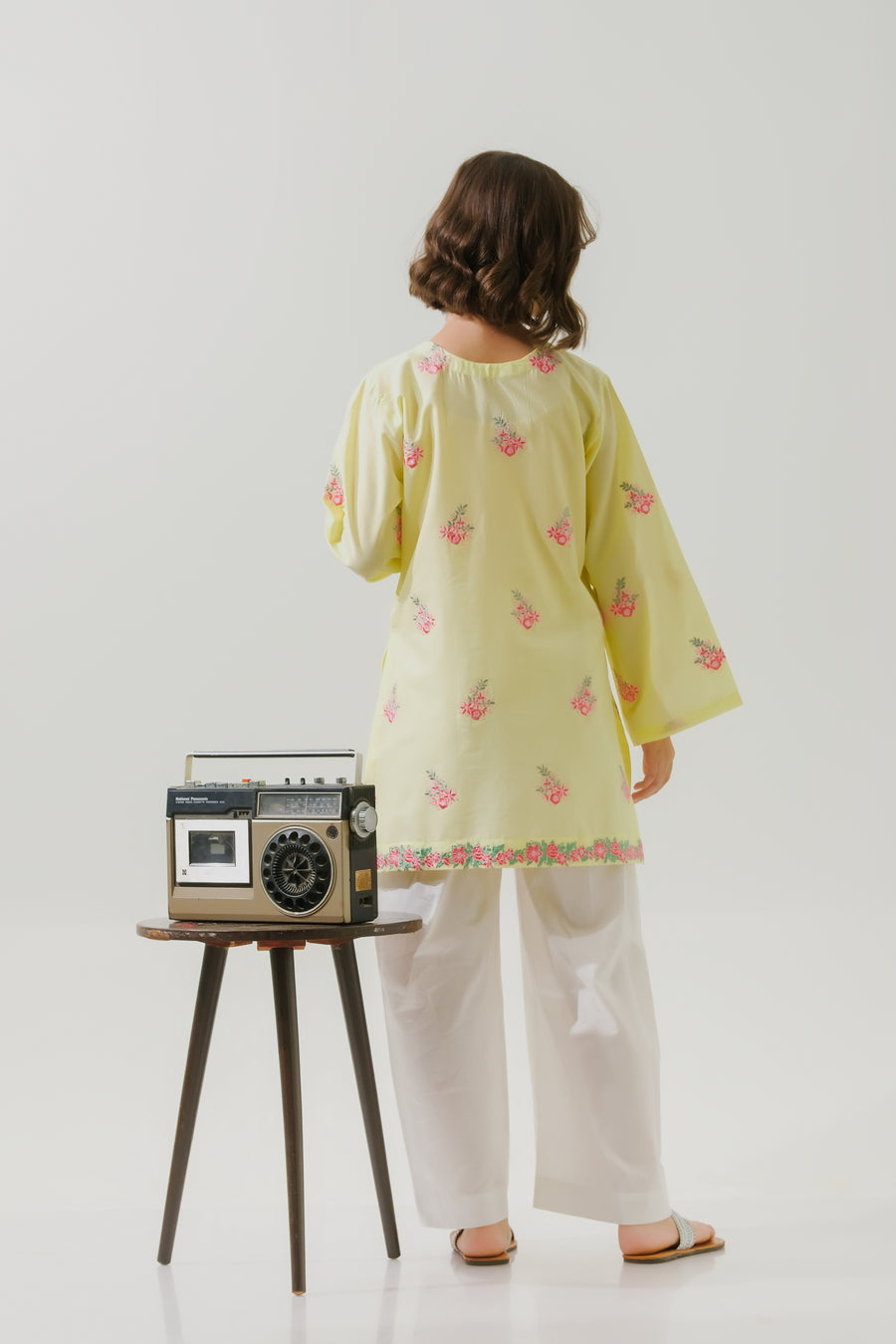 Sprinkles Stitched 1 Piece Summer Shirts Kids Collection'2025-Sunshine Daisy  - 1pc - Embroidered