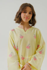 Sprinkles Stitched 1 Piece Summer Shirts Kids Collection'2025-Sunshine Daisy  - 1pc - Embroidered
