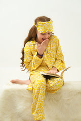 Sprinkles Stitched 2 Piece Winter Night Suit Kids Collection'2025-Sunshine Daisies - Night Suit - 2pcs