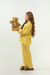Sprinkles Stitched 2 Piece Winter Night Suit Kids Collection'2025-Sunshine Daisies - Night Suit - 2pcs