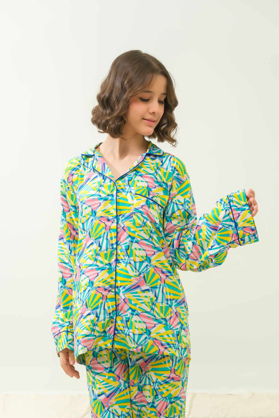 Sprinkles Stitched 2 Piece Winter Night Suit Kids Collection'2025-Carnival Breeze - Night Suit - 2pcs