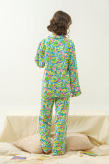 Sprinkles Stitched 2 Piece Winter Night Suit Kids Collection'2025-Carnival Breeze - Night Suit - 2pcs