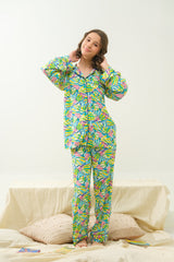 Sprinkles Stitched 2 Piece Winter Night Suit Kids Collection'2025-Carnival Breeze - Night Suit - 2pcs