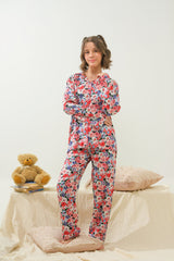 Sprinkles Stitched 2 Piece Winter Night Suit Kids Collection'2025-Bloom Splash - Night Suit - 2pcs