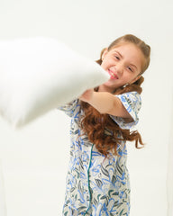 Sprinkles Stitched 2 Piece Winter Night Suit Kids Collection'2025-Bluegrass Blossom - Night Suit - 2pcs