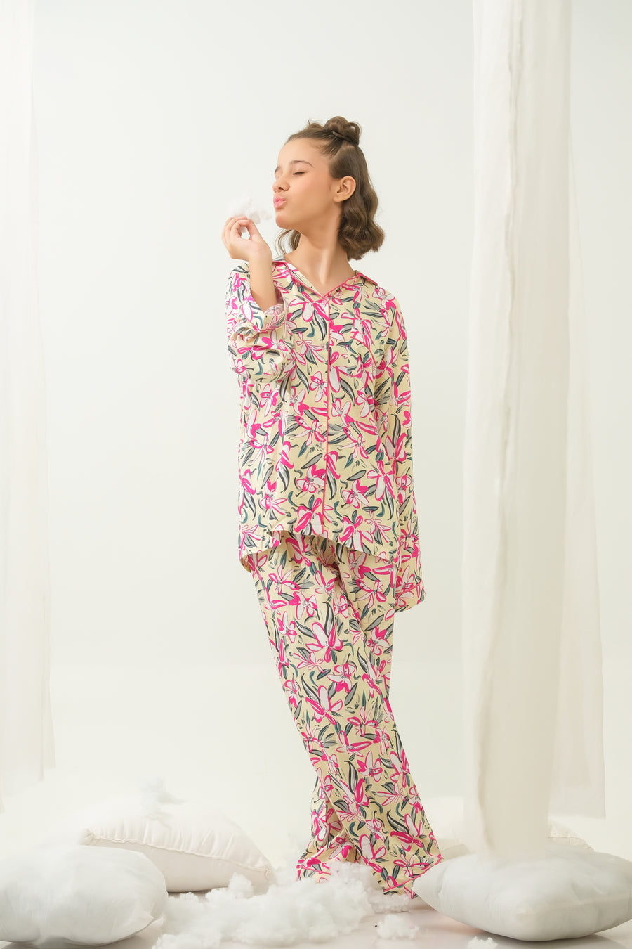 Sprinkles Stitched 2 Piece Winter Night Suit Kids Collection'2025-WhisperFlorals - Night Suit - 2pcs